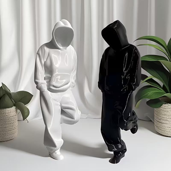 Elegant Hooded Figure Statues