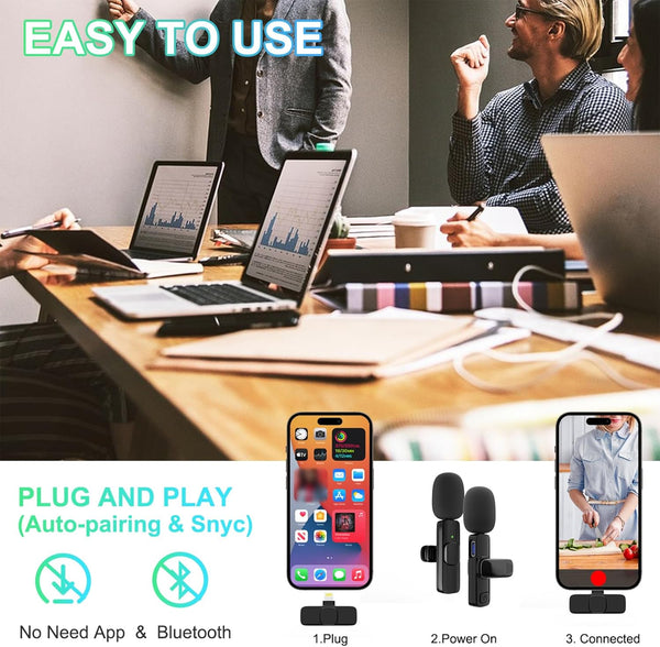 Wireless Lapel Mics for Easy Recording