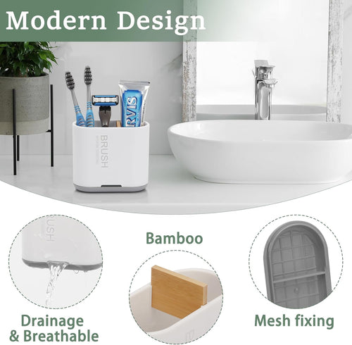 Bamboo Bathroom Organizer